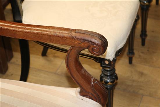 A mahogany armchair